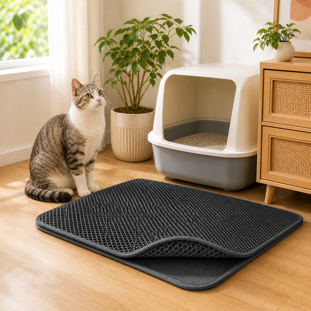 PawLuna CleanStep Cat Litter Mat 60 x 90cm
